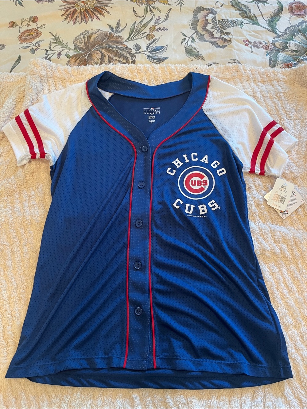 Genuine Merchandise Chicago Cubs Blue and White Women's Jersey